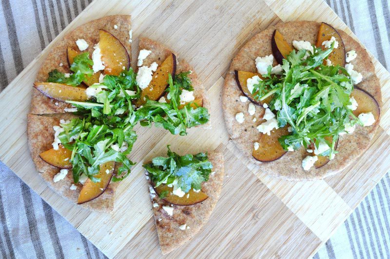 Plum and Goat Cheese Pizza