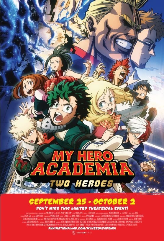 my hero academia two heroes premiere