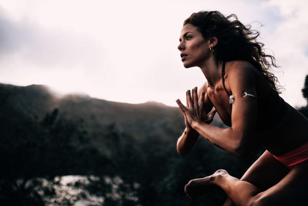 a self control portrait women sport balance healthy yoga meditation fitness zen yogi t20 rOGV7b