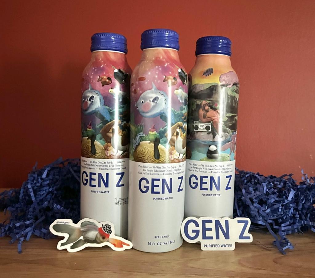 GEN Z All-Recyclable Water Bottles for Sustainable Rehydration