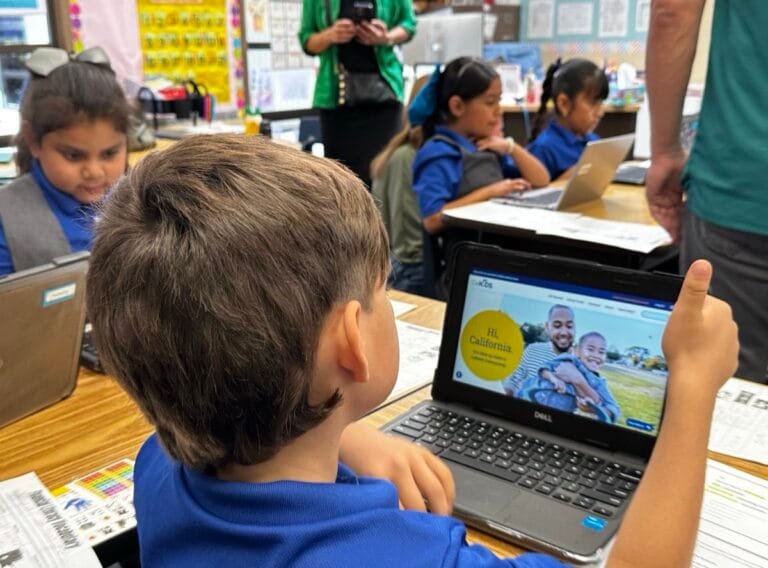 Students and families exploring CalKIDS scholarship opportunities